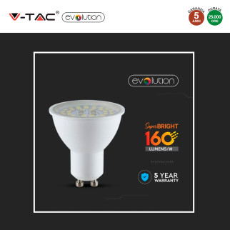 Lampadina LED GU10 5W Faretto Spotlight 110° V-Tac Evolution VT-2335