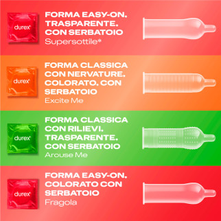 Durex Mix Sorpresa Confezione da 30 Preservativi Assortiti