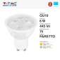 Immagine 4 - V-Tac VT-227 Lampadina LED PAR16 GU10 6W Faretto Spotlight SMD Chip Samsung - SKU 21189 / 21190
