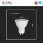 Immagine 7 - V-Tac VT-227 Lampadina LED PAR16 GU10 6W Faretto Spotlight SMD Chip Samsung - SKU 21189 / 21190