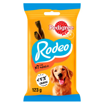 Pedigree Rodeo Snack Masticabile per Cani al Gusto Manzo - Bustina da 7 Stick