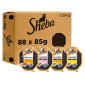 Sheba Selezione 4 Gusti Cibo per Gatti con Pollo, Tacchino, Agnello e Pollo, Salmone - 88 Vaschette da 85g