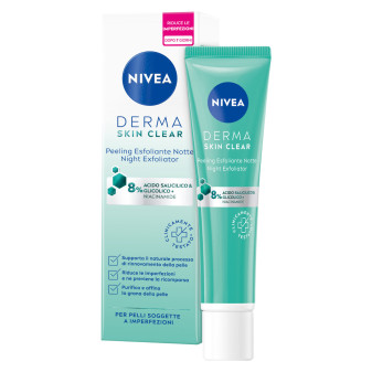 Nivea Derma Skin Clear Peeling Esfoliante Notte Anti-Imperfezioni con Acido...