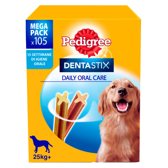Pedigree Dentastix Large per l'igiene orale cane 105 stick Pedigree Dentastix Large per l'igiene orale cane 105 stick