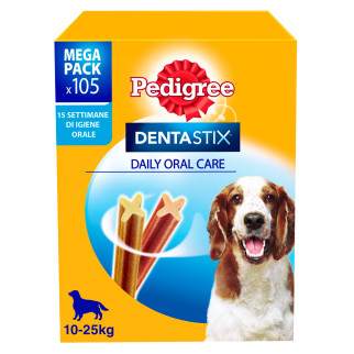 Pedigree Dentastix Medium per l'igiene orale del cane 105 stick