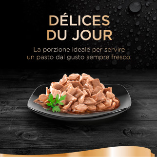 Delices Du Jour Cibo per Gatti al Gusto Tonno e Merluzzo 6 Bustine Sheba