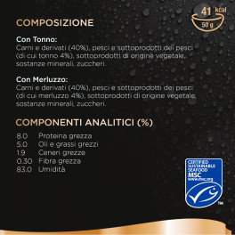 Delices Du Jour Cibo per Gatti al Gusto Tonno e Merluzzo 6 Bustine Sheba