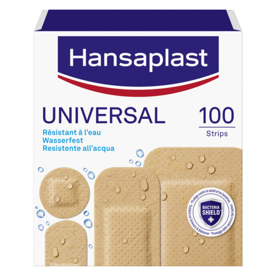 100 Cerotti Universal Traspiranti Water Resistant Hansaplast 100 Cerotti Universal Traspiranti Water Resistant Hansaplast