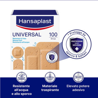 100 Cerotti Universal Traspiranti Water Resistant Hansaplast