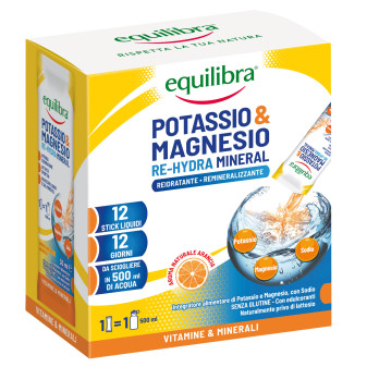 Equilibra Potassio & Magnesio Re-Hydra Mineral Integratore Alimentare Gusto...