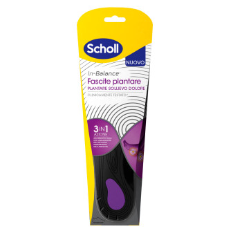 Scholl In-Balance Fascite Plantare Sollievo Dolore Azione 3in1 Clinicamente...