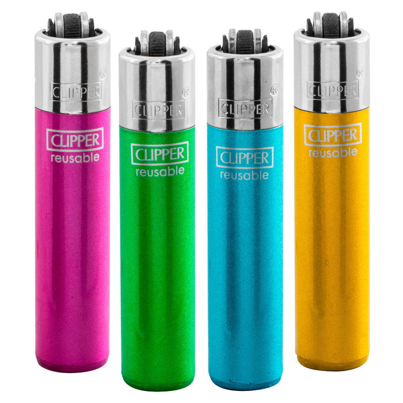 Accendini Clipper Magic Bag - Confezione Da 10 Pezzi Mix Colori, Accendini Meccanici Ricaricabili - Foto 6