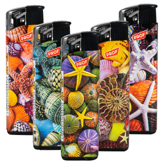 Accendini Elettronici Prof Fantasia Shellfish Serie da 5 Accendini Elettronici Prof Fantasia Shellfish Serie da 5