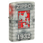 Zippo Premium Accendino a Benzina Ricaricabile ed Antivento con Fantasia Founder's Day Design - mod. 48163