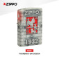 Immagine 2 - Zippo Premium Accendino a Benzina Ricaricabile ed Antivento con Fantasia Founder's Day Design - mod. 48163