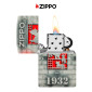 Immagine 5 - Zippo Premium Accendino a Benzina Ricaricabile ed Antivento con Fantasia Founder's Day Design - mod. 48163