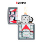 Immagine 5 - Zippo Accendino a Benzina Ricaricabile ed Antivento con Fantasia Fuel Can Design - mod. 48142
