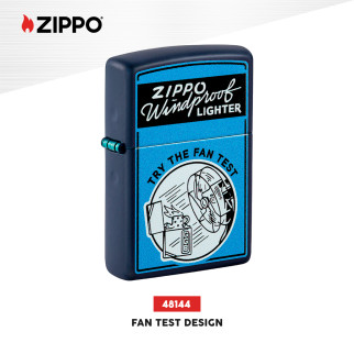 Accendino Zippo mod. 48144 Fan Test Design Ricaricabile Antivento