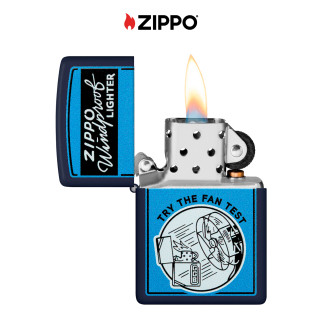 Accendino Zippo mod. 48144 Fan Test Design Ricaricabile Antivento