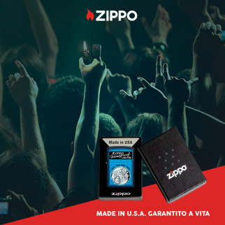 Accendino Zippo mod. 48144 Fan Test Design Ricaricabile Antivento