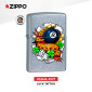 Immagine 2 - Zippo Accendino a Benzina Ricaricabile ed Antivento con Fantasia Luck Tattoo - Esclusiva Eurocali - mod. 207