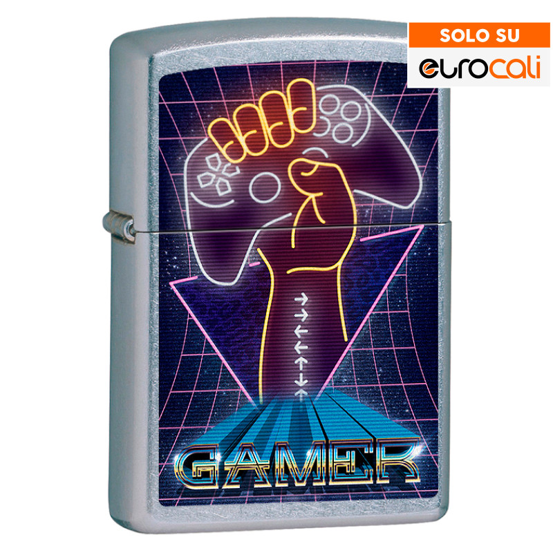 Accendino Zippo mod. 207 Gamer Design Antivento ESCLUSIVA EUROCALI