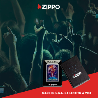 Accendino Zippo mod. 207 Gamer Design Antivento ESCLUSIVA EUROCALI