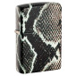 Immagine 1 - Zippo Premium Accendino a Benzina Ricaricabile ed Antivento con Fantasia Snake Skin Design - mod. 48231