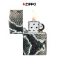 Immagine 5 - Zippo Premium Accendino a Benzina Ricaricabile ed Antivento con Fantasia Snake Skin Design - mod. 48231