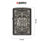 Immagine 4 - Zippo Accendino a Benzina Ricaricabile ed Antivento con Fantasia Zippo Design - mod. 48253 [TERMINATO]