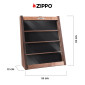 Immagine 4 - Zippo Espositore Ufficiale in Legno con Vetrinetta per 20 Accendini - mod. EXPO-TS20