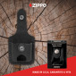 Immagine 5 - Zippo Custodia in Vera Pelle per Accendini Colore Nero - mod. LPTBK