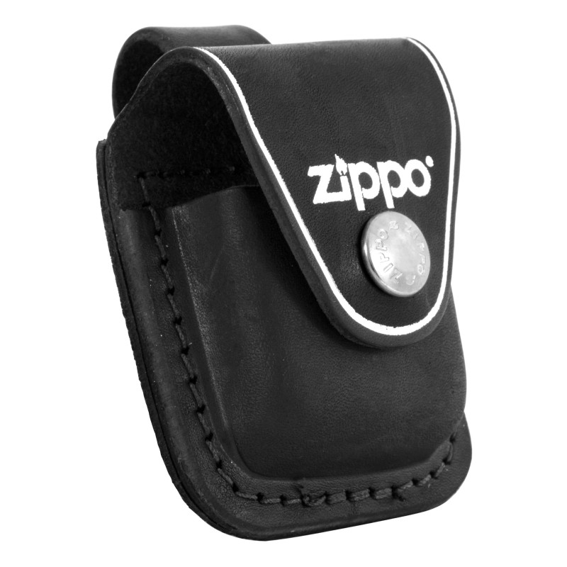 Custodia Zippo in Vera Pelle per Accendini mod. LPLBK Nera