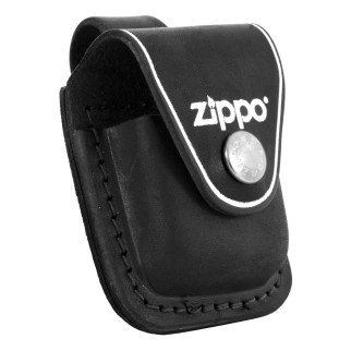 Custodia Zippo in Vera Pelle per Accendini mod. LPLBK Nera