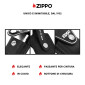 Immagine 3 - Zippo Custodia in Vera Pelle per Accendini Colore Nero e Logo Argentato - mod. LPLBK