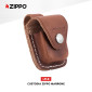 Immagine 2 - Zippo Custodia in Vera Pelle per Accendini Colore Marrone - mod. LPLB