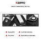Immagine 3 - Zippo Custodia in Vera Pelle per Accendini Colore Nero e Logo Argentato - mod. LPCBK