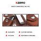 Immagine 3 - Zippo Custodia in Vera Pelle per Accendini Colore Marrone - mod. LPCB