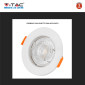 Immagine 8 - V-Tac VT-929 Super Saver Pack 2x Portafaretto Rotondo Fisso da Incasso per Lampadine GU10 e GU5.3 (MR16) Bianco - SKU 6640