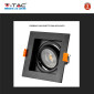 Immagine 8 - V-Tac VT-933 Portafaretto Quadrato Orientabile da Incasso per Lampadine GU10 e GU5.3 (MR16) Nero - SKU 6657