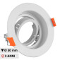 Immagine 1 - V-Tac VT-933 Portafaretto Rotondo Orientabile da Incasso per Lampadine GU10 e GU5.3 (MR16) Bianco - SKU 6658