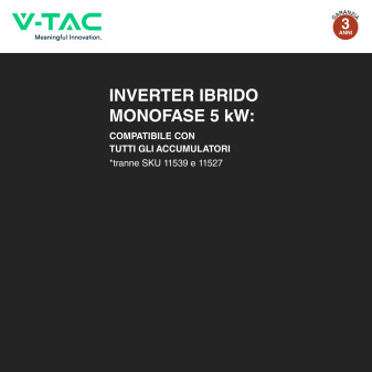Inverter 5kW VT-6605103 Rack per Pannelli Fotovoltaici V-Tac
