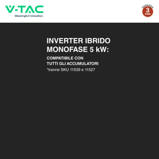 Inverter 5kW VT-6605103 Rack per Pannelli Fotovoltaici V-Tac