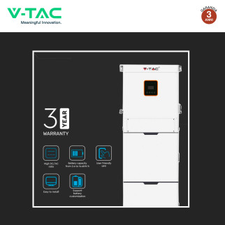 Inverter 5kW VT-6605103 Rack per Pannelli Fotovoltaici V-Tac