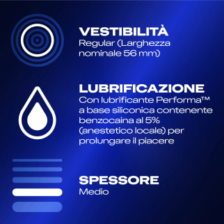 Durex Lunga Durata Preservativi Ritardanti Confezione da 6