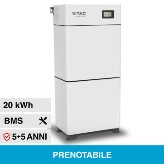 V-Tac Batteria BMS LiFePO4 20kWh per Inverter Impianto Fotovoltaico - SKU 11527