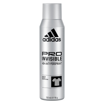 Adidas Pro Invisible Deodorante Spray Uomo 48H Anti-Perspirant Anti Macchia -...