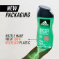 Immagine 3 - Adidas Active Start Shower Gel Uomo Bagnoschiuma 3in1 Corpo Capelli Viso - Flacone da 250ml