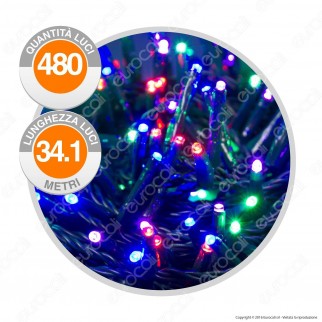 Catena 480 Luci LED Reflex Multicolore con Controller Memory - per