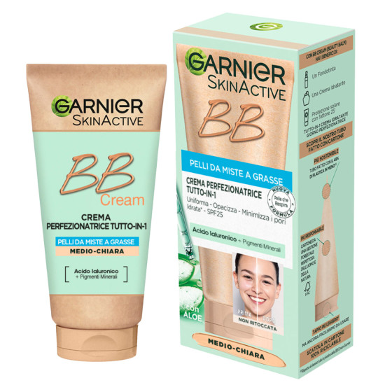 Garnier Skinactive BB Cream Crema Viso Perfezionatrice Tutto in 1 Garnier Skinactive BB Cream Crema Viso Perfezionatrice Tutto in 1